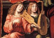 FRANCIA, Francesco Madonna and Saints (detail) gj oil on canvas